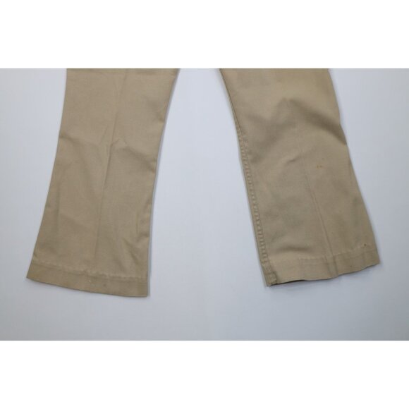 Vtg 70s Streetwear Mens 38x29 Distressed Wide Leg Bell Bottoms Twill Jeans USA - Picture 13 of 14